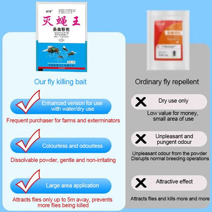 🦟Ειδικά σχεδιασμένο για να σκοτώνει κουνούπια και μύγες σε αγροκτήματα, ένα πακέτο σκοτώνει ψύλλους / ακρίδες / κατσαρίδες / μύγες / κουνούπια!