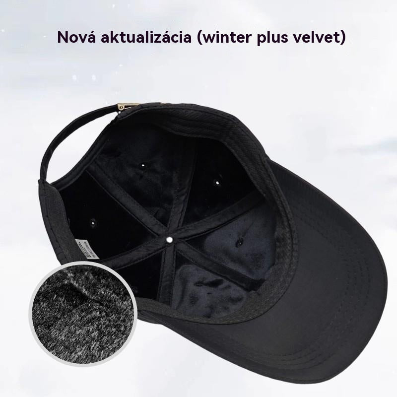 🔥Χαμηλή τιμή περιορισμένης διάρκειας🧢Ζεστό ανδρικό καπέλο φθινοπώρου-χειμώνα, καπέλο μπέιζμπολ με επένδυση από φλις και σκίαστρο ηλίου