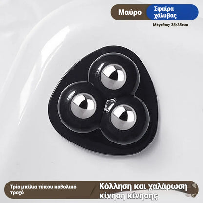 🔥【1 σετ 10 τεμαχίων】🔥🌟Περιστρεφόμενη τροχαλία 360° με χωρητικότητα φορτίου, τροχαλία γενικής χρήσης για οικιακή χρήση✅