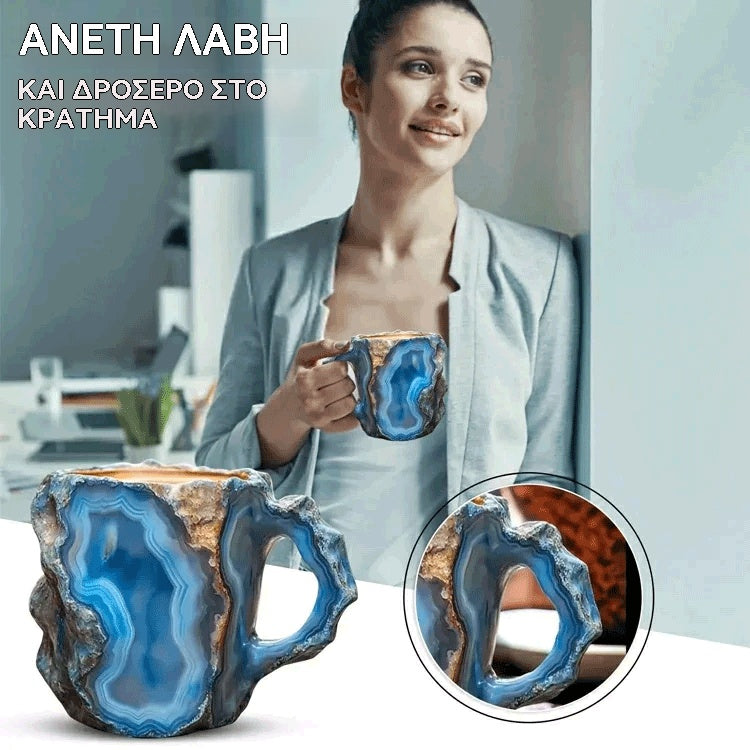 🥰【Αγοράστε 1, πάρτε 1 δώρο】[Υγεία + Κοντά στη φύση] Φλιτζάνι καφέ από ορυκτό κρύσταλλο