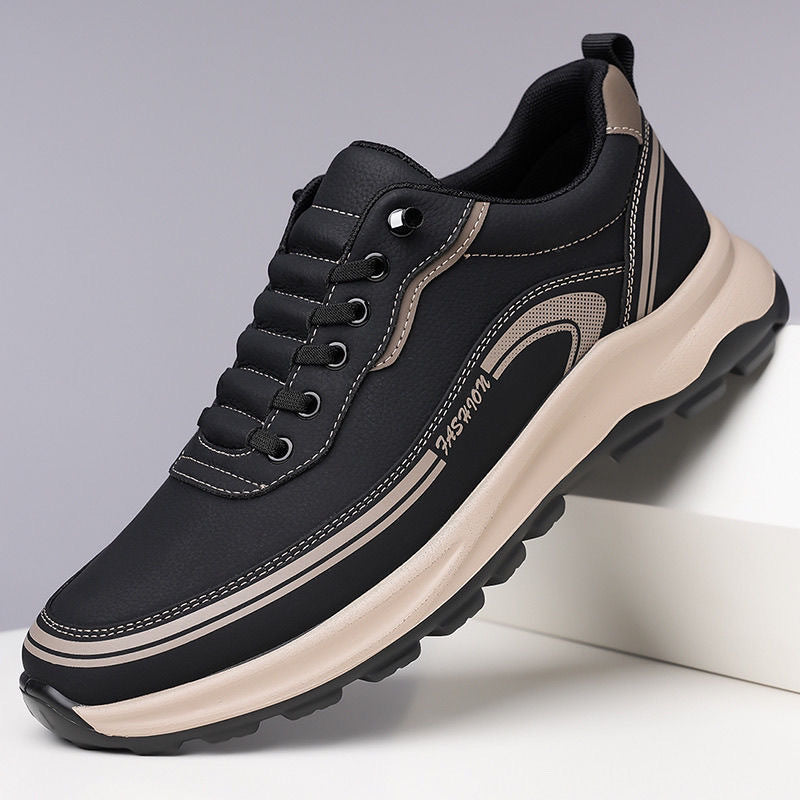 🔥🔥[39-45] Αδιάβροχα και ανθεκτικά στη σκόνη δερμάτινα αθλητικά παπούτσια με μαλακή σόλα και άνετη χρήση