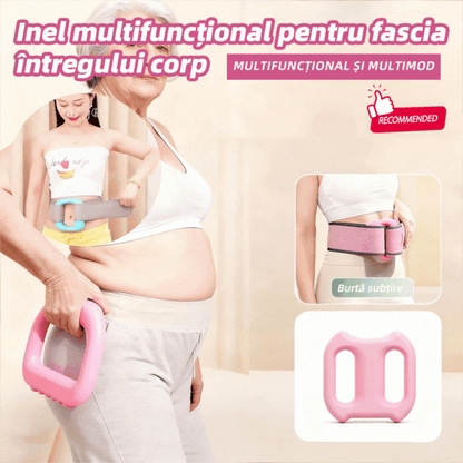 🔥🧘‍♀️🏋️‍♀️Νέος δακτύλιος μασάζ περιτονίας για καύση λίπους, επαγγελματικός δακτύλιος μείωσης λίπους μίνι γιόγκα με σιωπηλές δονήσεις