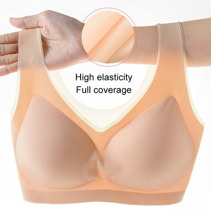 [M-5XL] Εξαιρετικά λεπτό σουτιέν χωρίς ραφή Ice Silk【Πακέτα με έκπτωση】