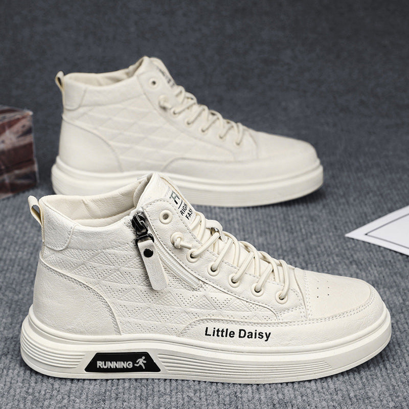 🔥【39-44】Ανδρικά Casual Ψηλά Αθλητικά Παπούτσια με Πλαϊνό Φερμουάρ