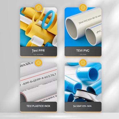 🛠️【Σετ εργαλείων για άνοιγμα εσωτερικού + εξωτερικού σπειρώματος】Κατάλληλο για πλαστικούς σωλήνες νερού PPR και PVC 1/2 και 3/4 ίντσες.